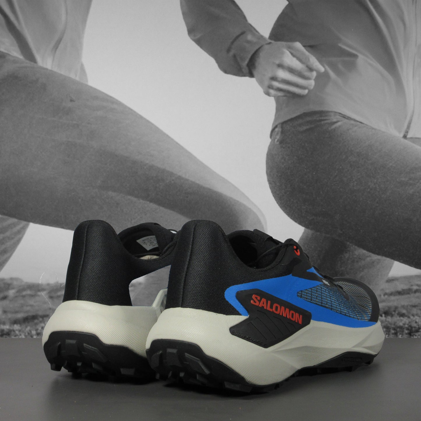 Salomon Genesis Mens Trail Running Shoes - Durban Runner 7 / BLACK/FRENCH BLUE/CHERT