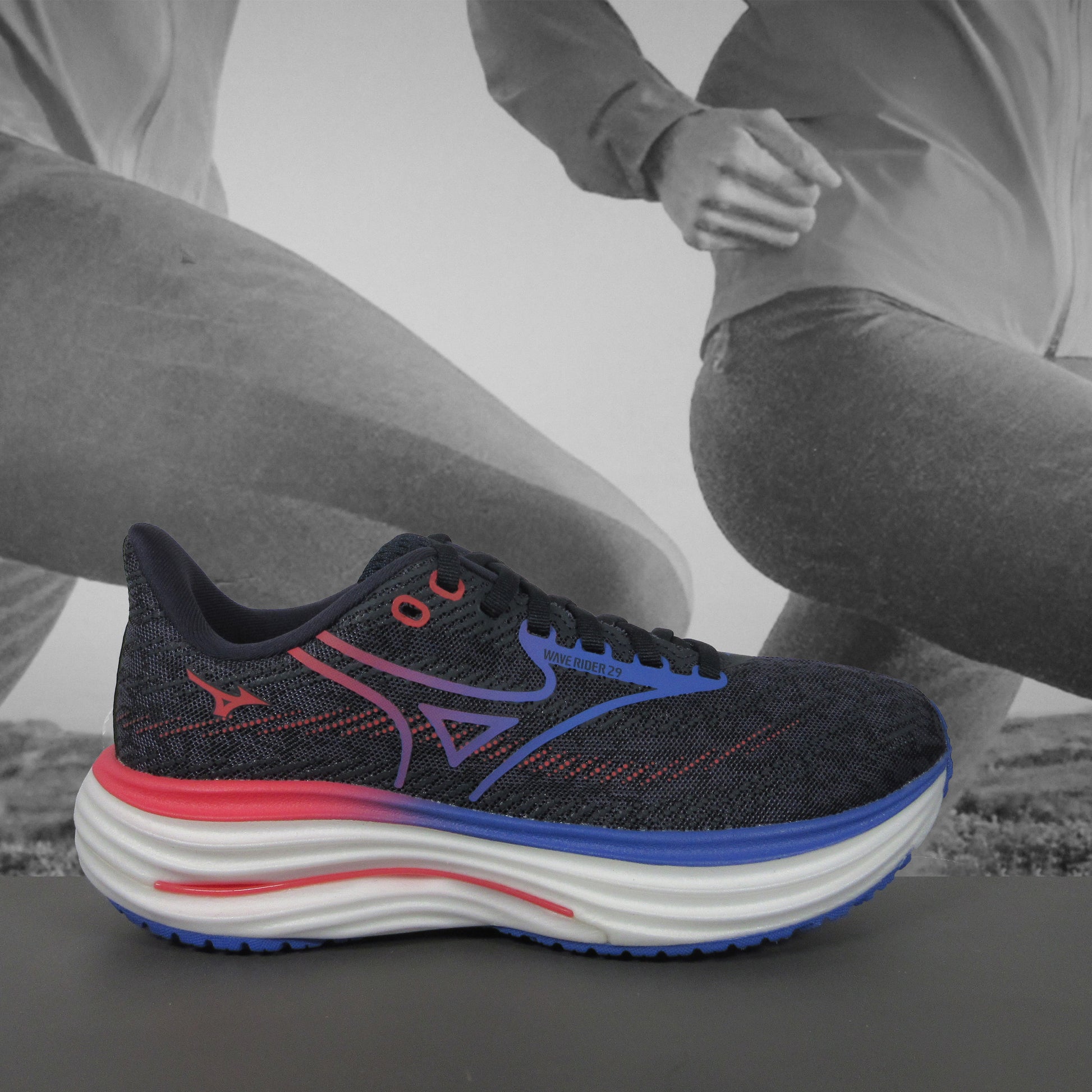 Mizuno Wave Rider 29 Womens - Durban Runner 5 / Navy