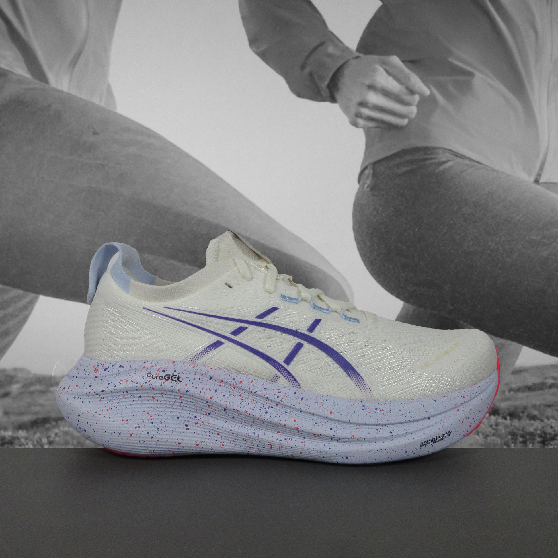 Asics GEL-Nimbus 27 Tokyo Womens Running Shoes - Durban Runner 5 / CREAM/EDO PURPLE