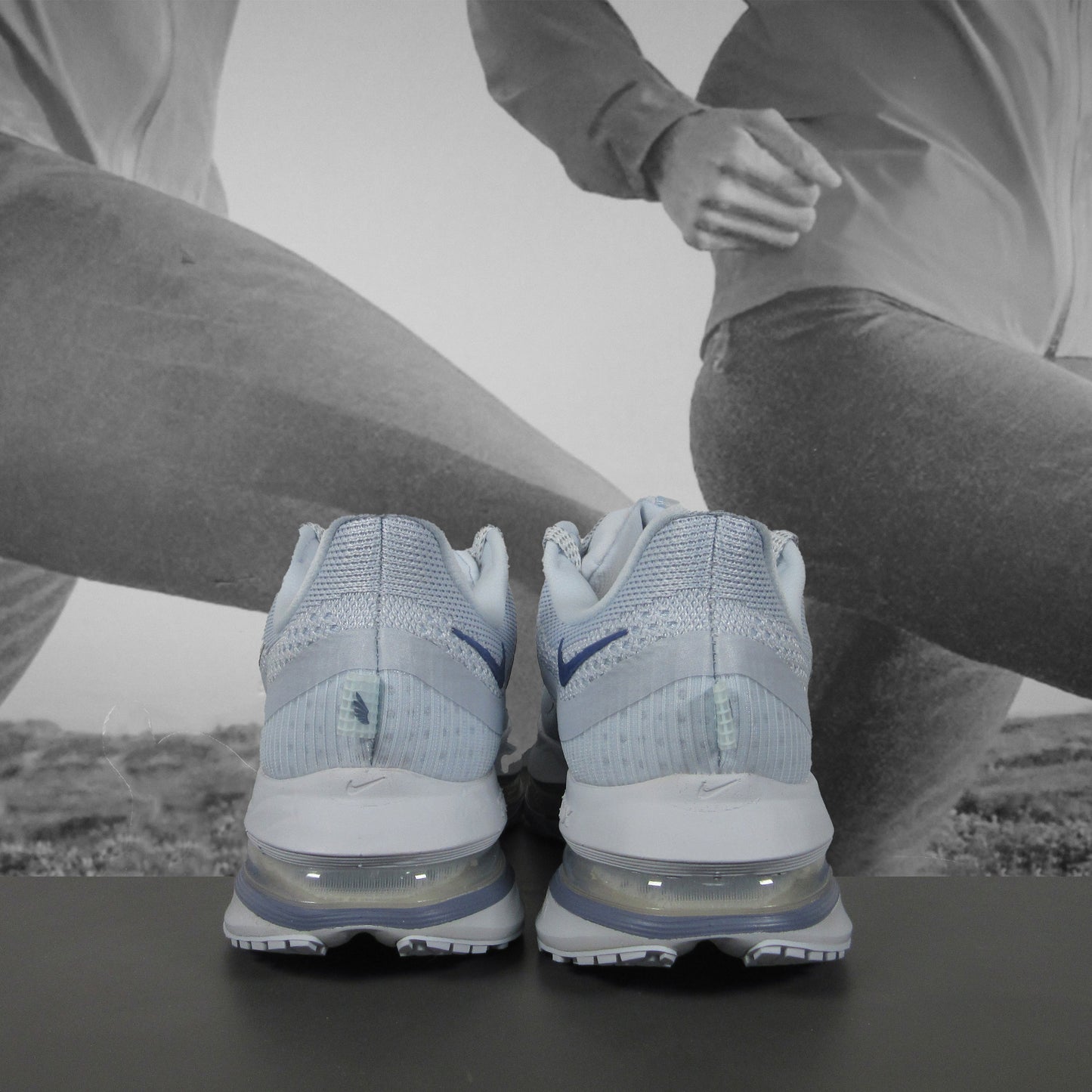 Nike Pegasus Premium Womens Road Running Shoes - Durban Runner 4.5 / FOOTBALL GREY/MTLC PLATINUM