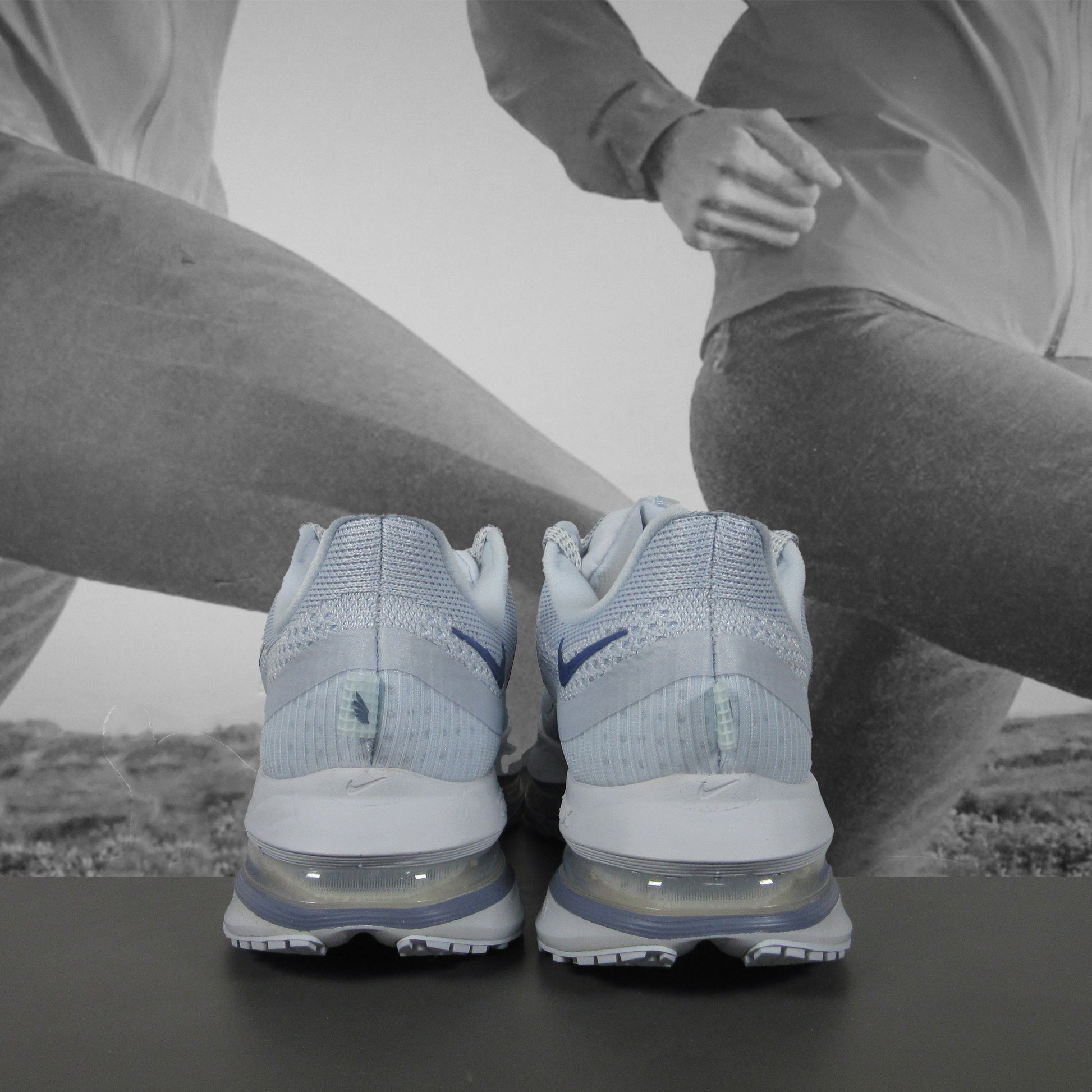 Nike Pegasus Premium Womens Road Running Shoes - Durban Runner 4.5 / FOOTBALL GREY/MTLC PLATINUM