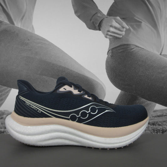 Saucony Triumph 23 Womens Running Shoes - Durban Runner 5.5 / NAVY/CAMEO