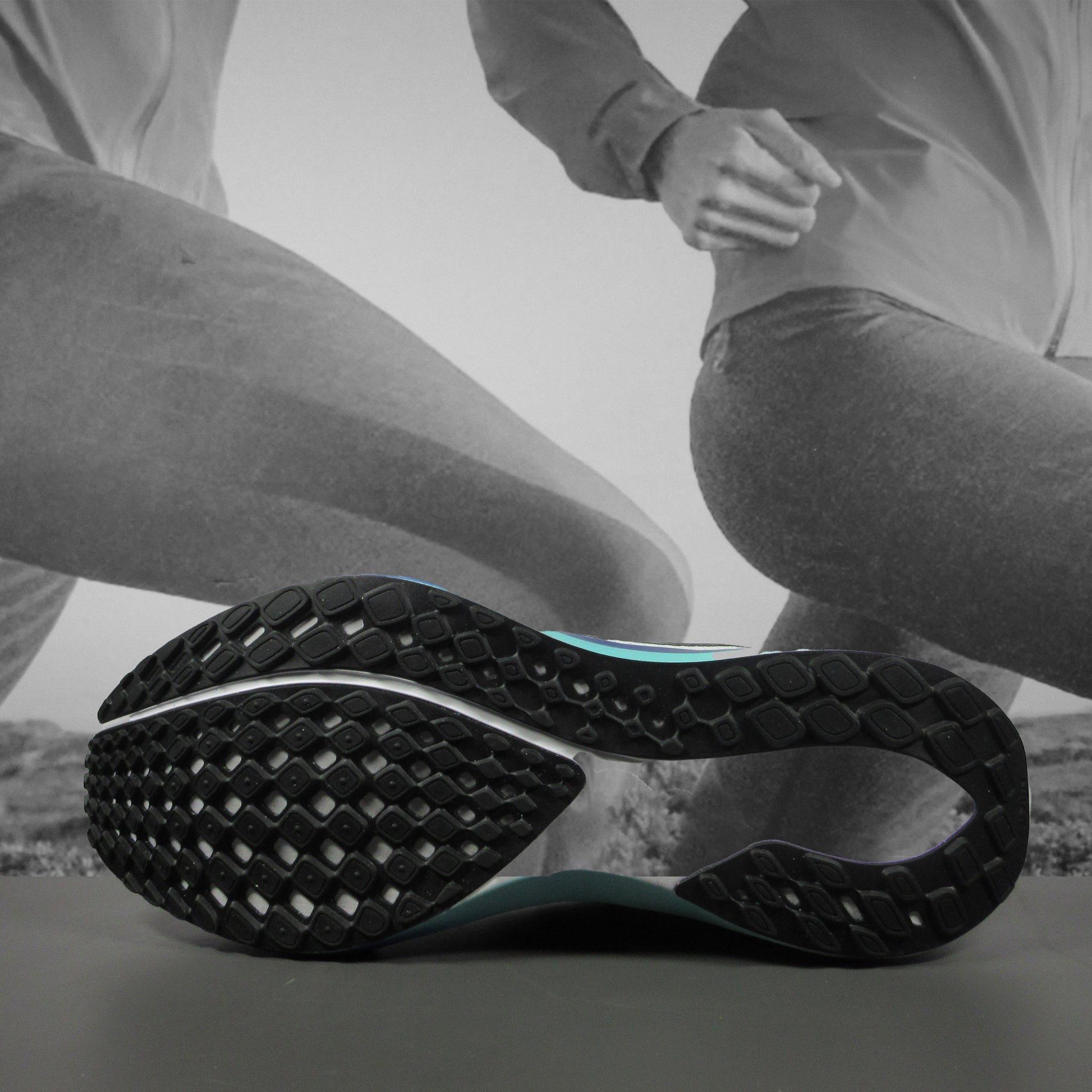 Nike Pegasus 41 Mens Road Running Shoes - Durban Runner 8 / WHITE/BLACK-HYPER TURQ-CONCORD