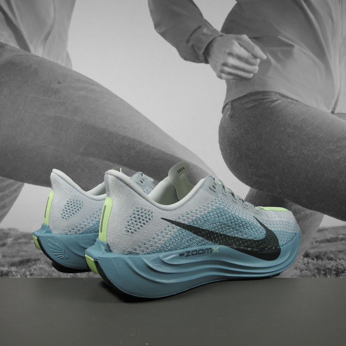 Nike Pegasus Plus Mens Road Running Shoes - Durban Runner 7 / PURE PLATINUM/SEA WEED