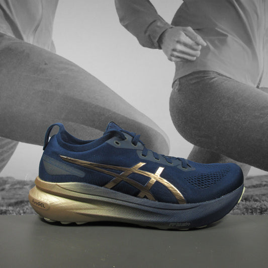 Asics Kayano 31 Platinum Edition Mens Running Shoes - Durban Runner 9 / Blue Expanse/Champagne