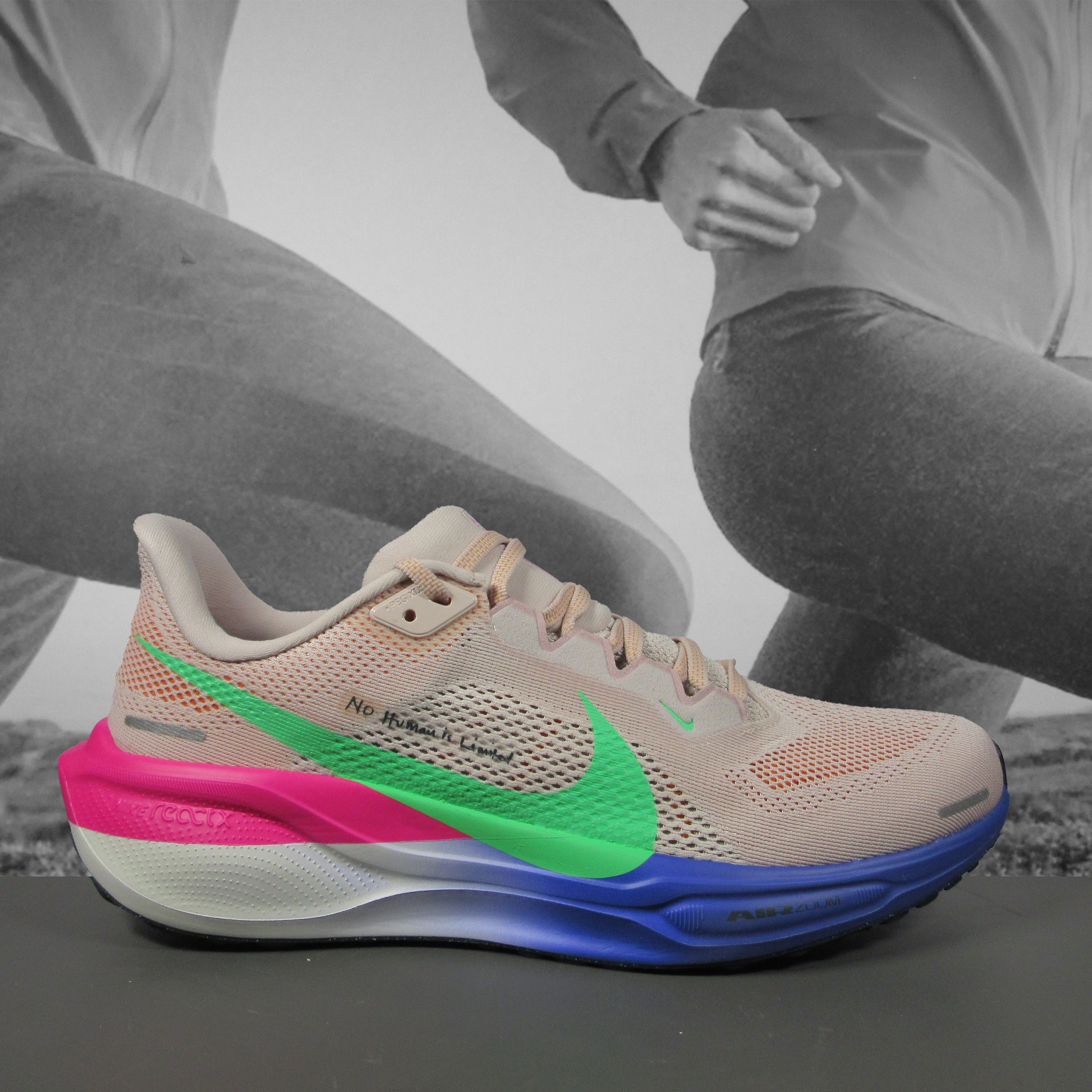 Nike Pegasus 41 Eliud Kipchoge Mens Road Running Shoes - Durban Runner 7 / SILT RED/GREEN SHOCK