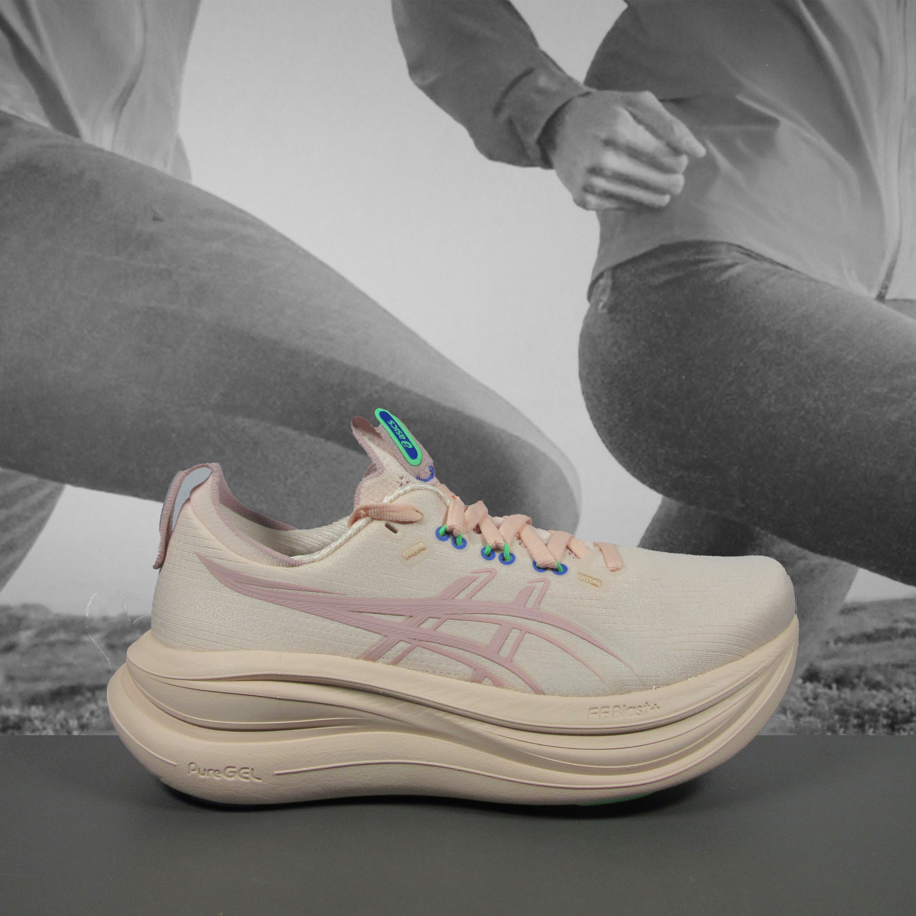 Asics GEL-NIMBUS 28 Womens Road Running Shoes - Durban Runner 5 / PEARL PINK/MORGANITE