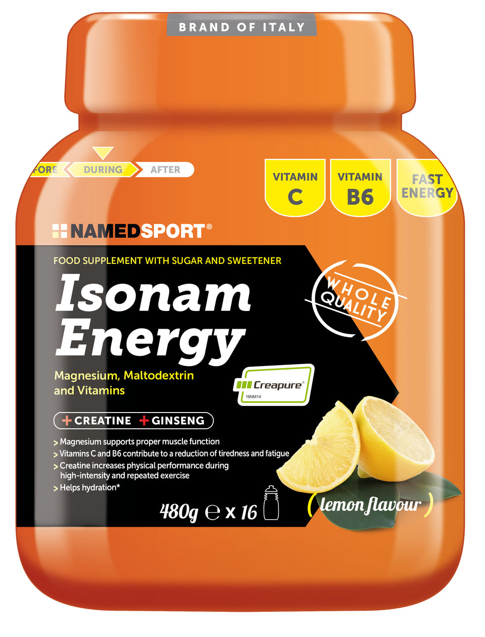 Named Isonam Energy Isotonic Drink - Durban Runner