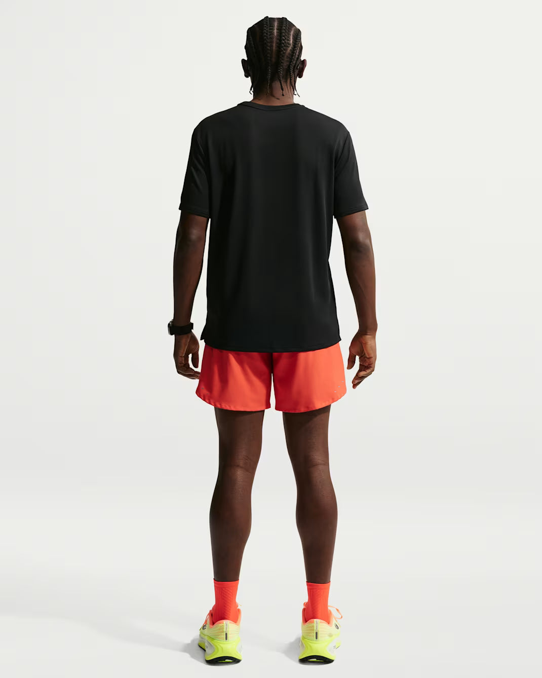 Nike Miler Men's Dri-FIT UV Short-Sleeve Running Top – Black