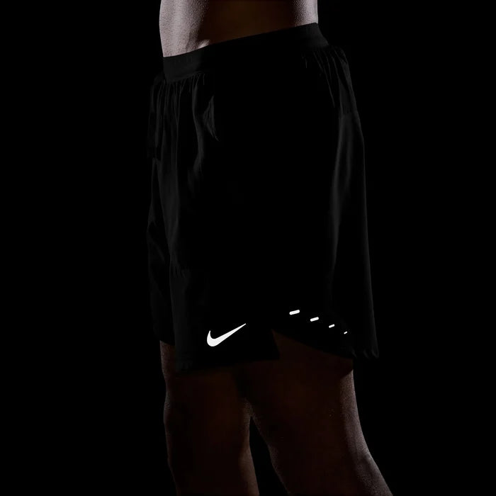 Nike Stride Men's Dri-FIT Briefs-Lined Running Shorts - Durban Runner S / Black/Reflective Silv
