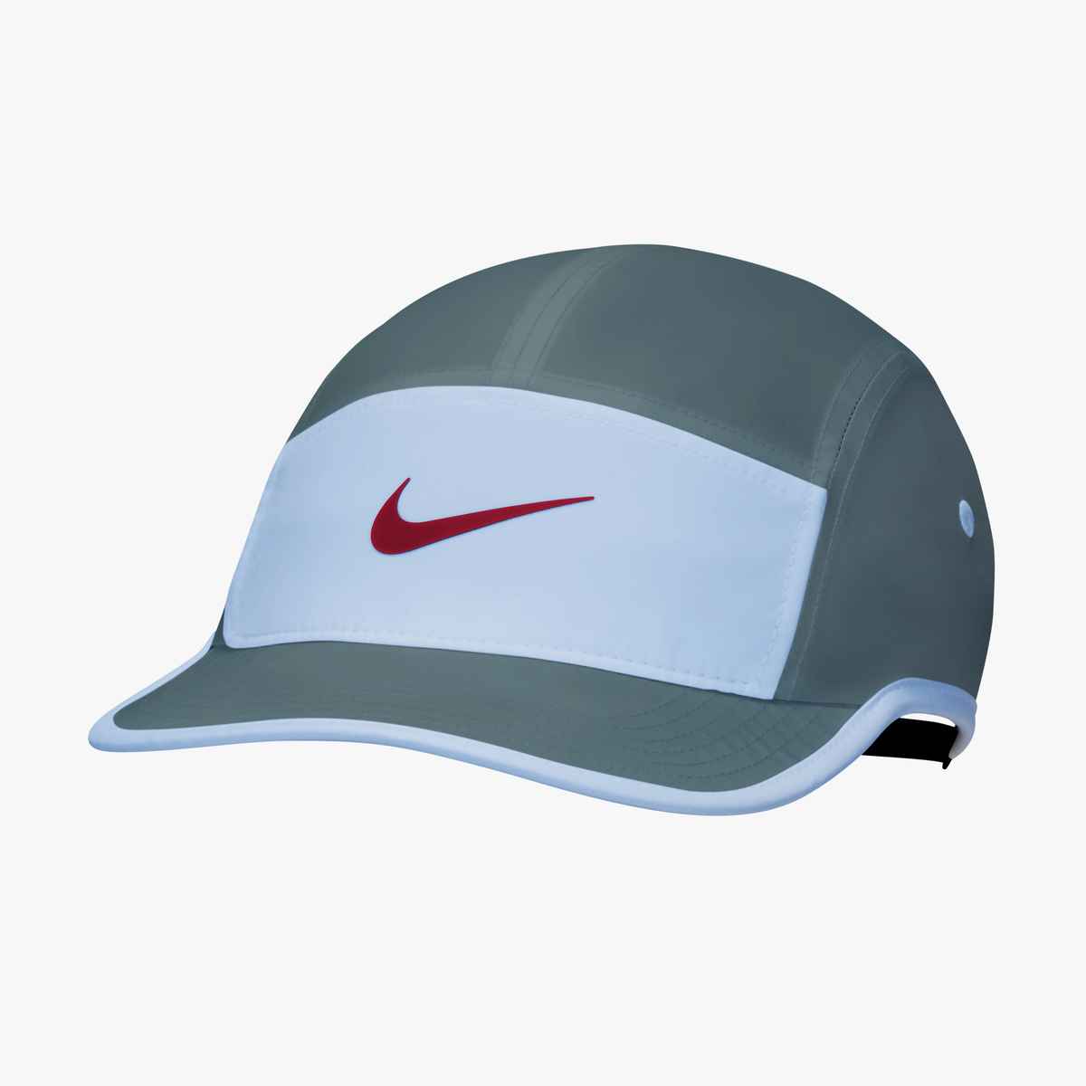 Nike Fly Dri-FIT Unstructured Swoosh Cap - Durban Runner MINERAL SLATE/HYDROGEN BLUE/TEAM CRIMSON / 1SIZE