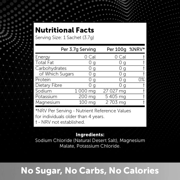 Daily Electrolytes RAW unflavoured - Durban Runner BOX OF 30 / Neutral