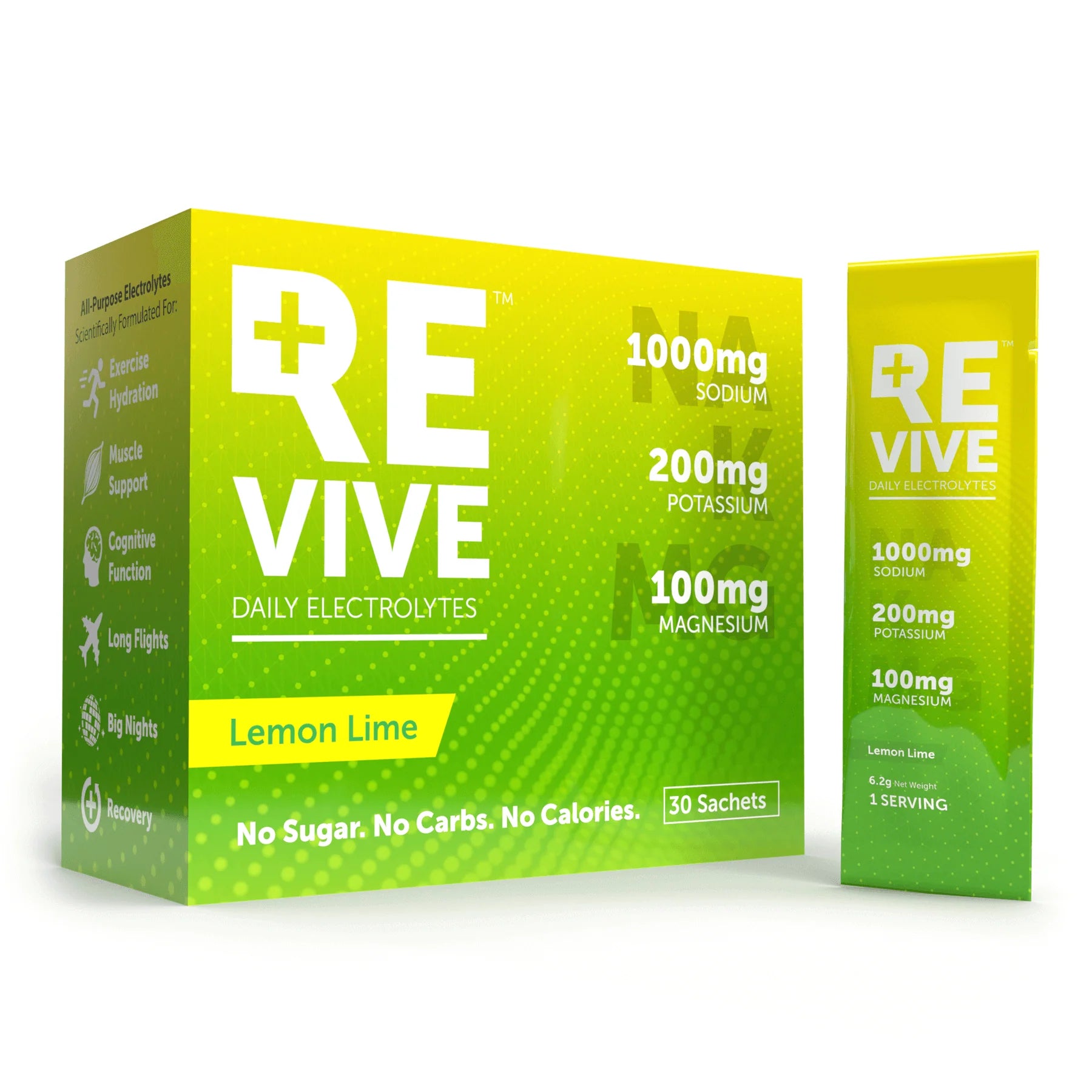 Revive Electrolytes Lemon Lime 30's - Durban Runner BOX OF 30 / Lemon Lime