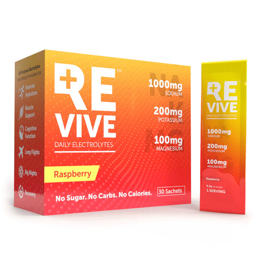 Revive Electrolytes Raspberry 30's - Durban Runner BOX OF 30 / Raspberry