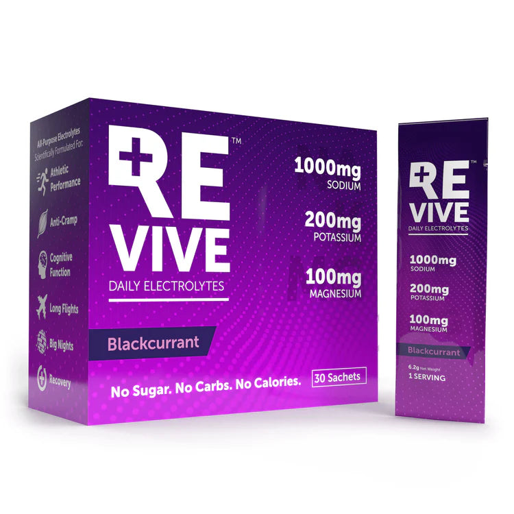 Revive Electrolytes Blackcurrant 30's - Durban Runner BOX OF 30 / Blackcurrant