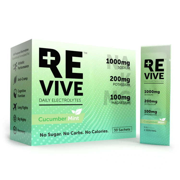 Revive Electrolytes Cucumber Mint 30's - Durban Runner BOX OF 30 / Cucumber Mint