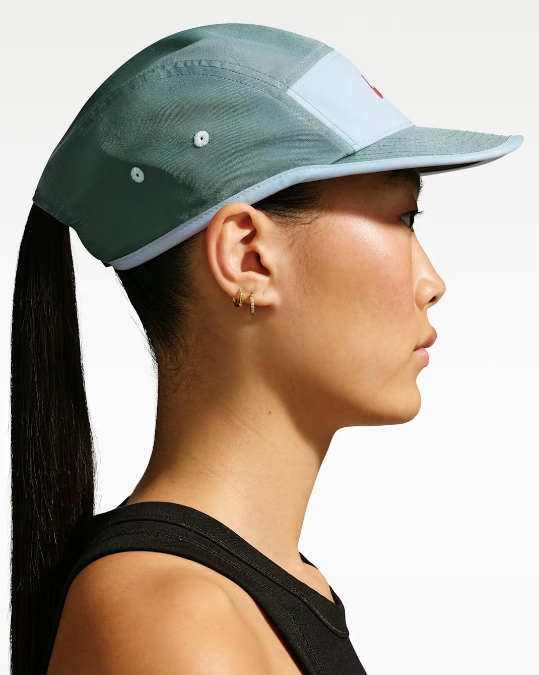 Nike Fly Dri-FIT Unstructured Swoosh Cap - Durban Runner MINERAL SLATE/HYDROGEN BLUE/TEAM CRIMSON / 1SIZE