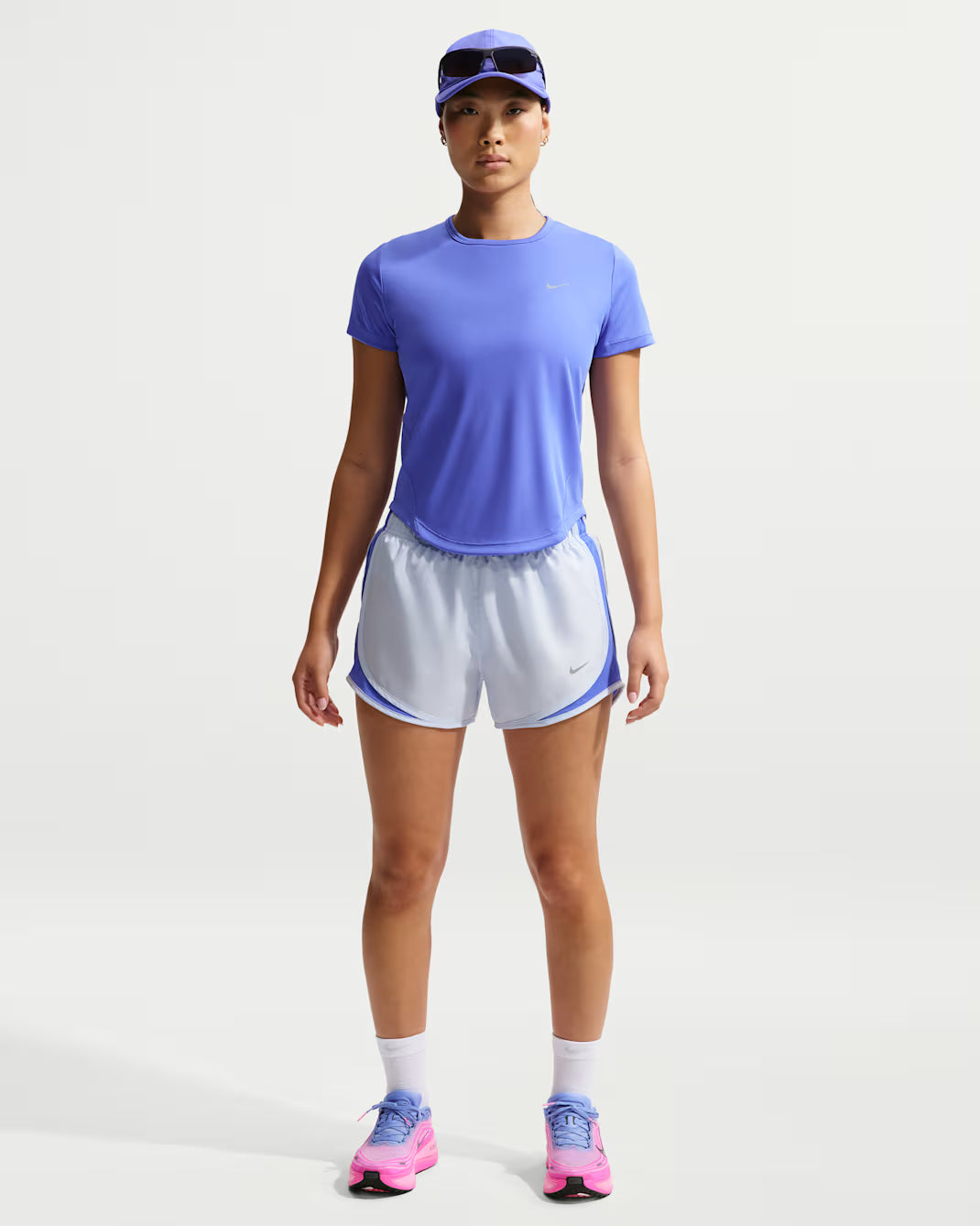 Nike Tempo Women's Dri-FIT Short-Sleeve Running Top - Durban Runner XS / Sapphire/Reflective Silv
