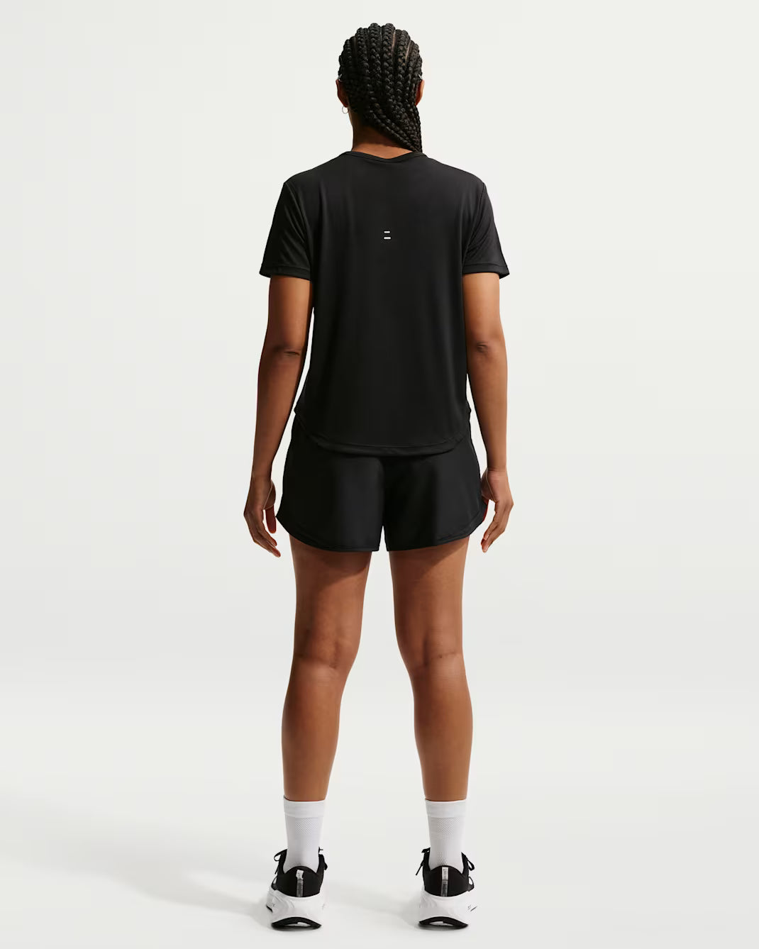 Nike Tempo Women's Dri-FIT Short-Sleeve Running Top - Durban Runner BLACK/REFLECTIVE SILV / L