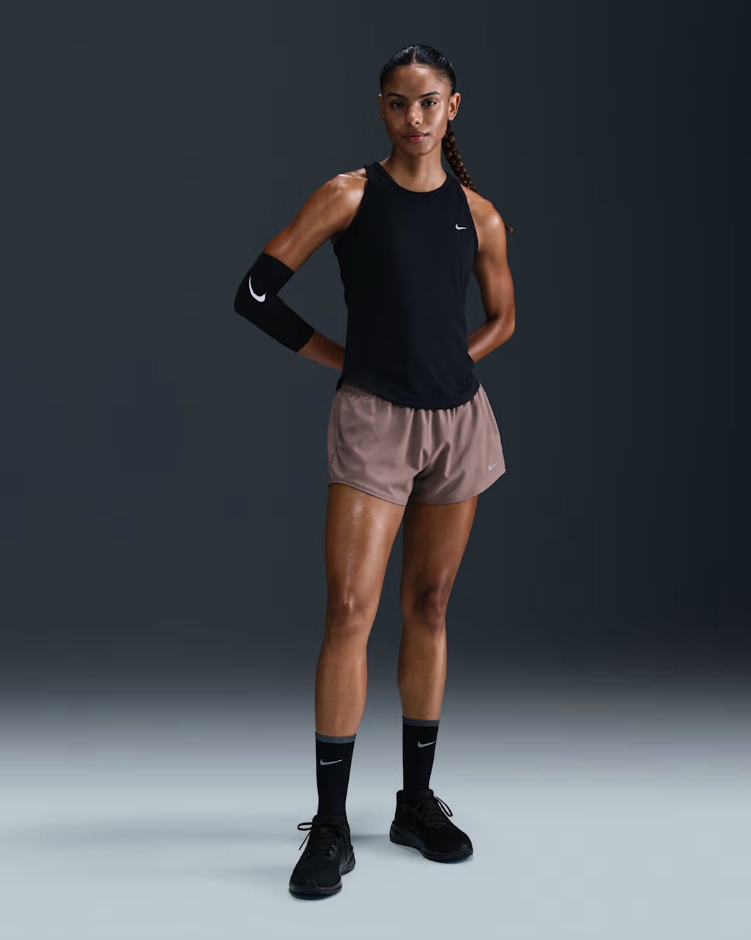 Nike Tempo Women's Dri-FIT Running Tank Top - Durban Runner XS / Black/Reflective Silv