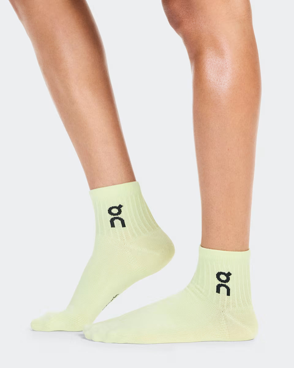 On Cloud Logo Sock Mid 3P Unisex - Durban Runner Lemonade | Tin / Medium