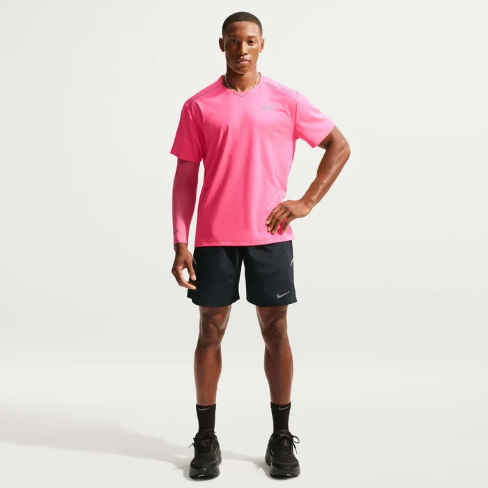 Nike Miler Mens Dri-FIT 7" Unlined Running Shorts - Durban Runner BLACK/BLACK/REFLECTIVE SILV / S