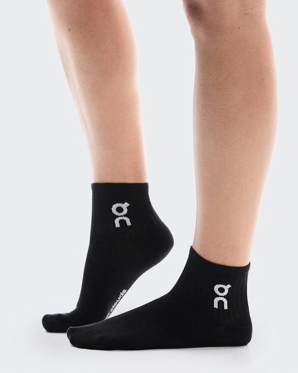 On Cloud Logo Sock Mid 3P Unisex - Durban Runner Black / Medium