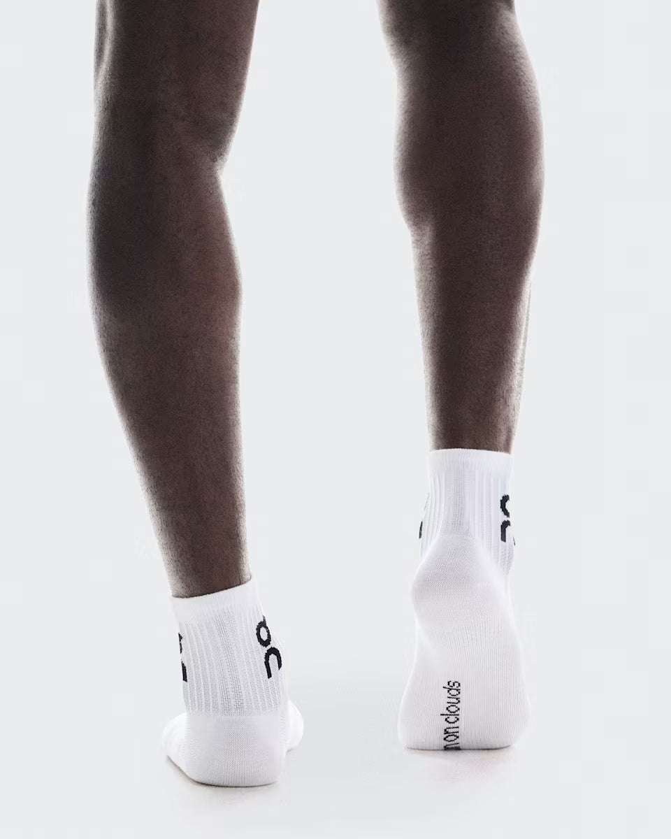 On Cloud Logo Sock Mid 3P Unisex - Durban Runner White / Medium