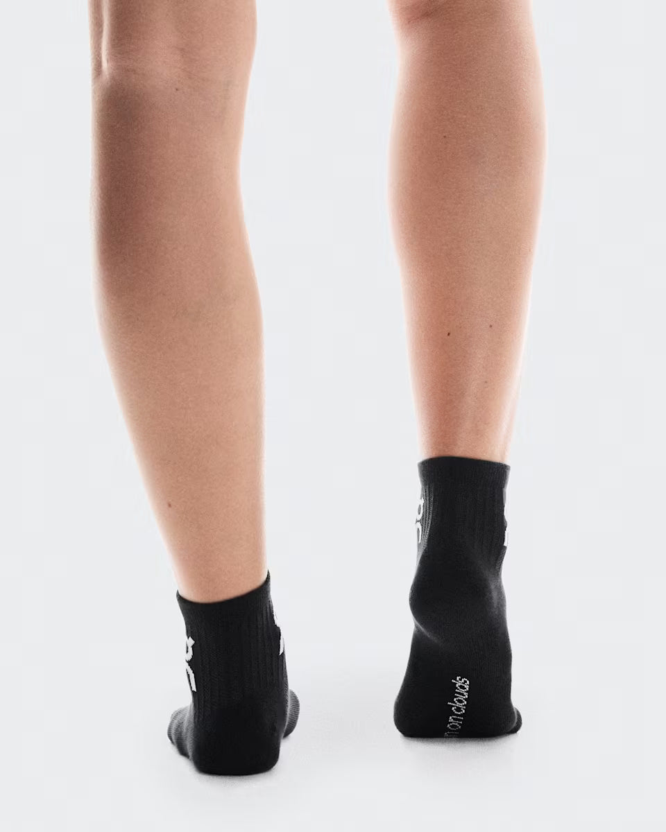 On Cloud Logo Sock Mid 3P Unisex - Durban Runner Black / Medium