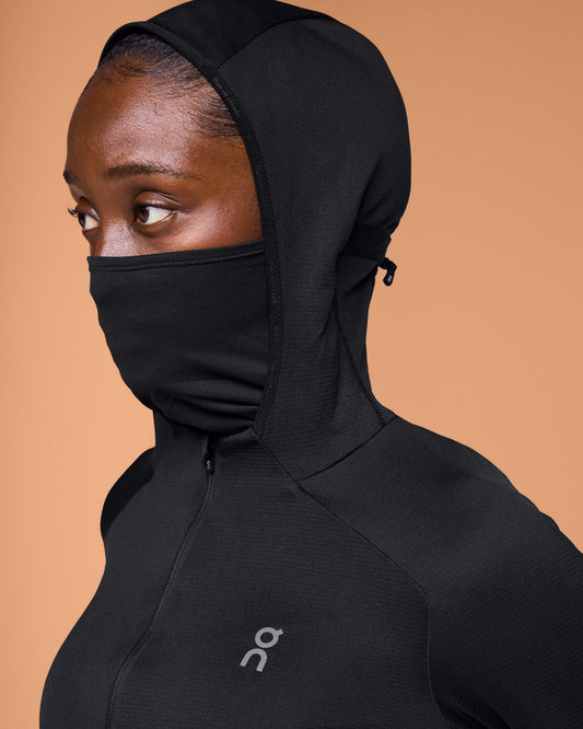 On Cloud Climate Zip Hoodie Womens - Durban Runner L / Black