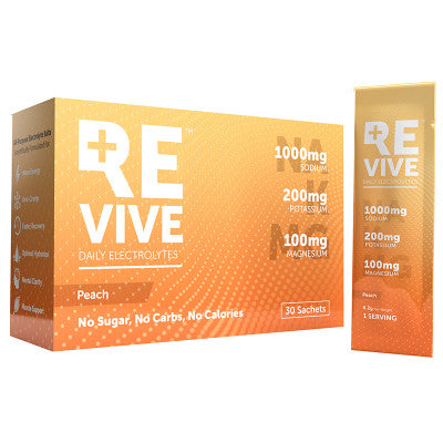 Revive Peach Electrolytes - Durban Runner BOX OF 30 / Peach