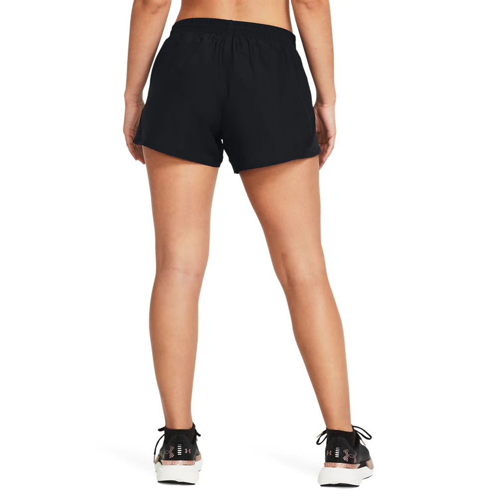 Under Armour Fly-By 3inch Womens Shorts - Durban Runner BLACK / S