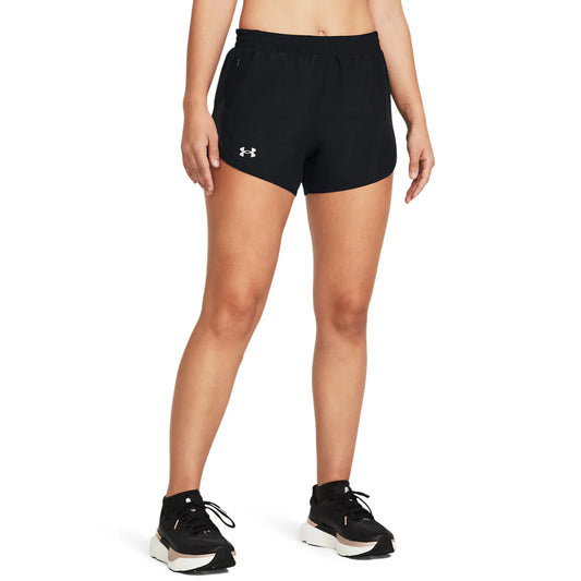 Under Armour Fly-By 3inch Womens Shorts - Durban Runner BLACK / S
