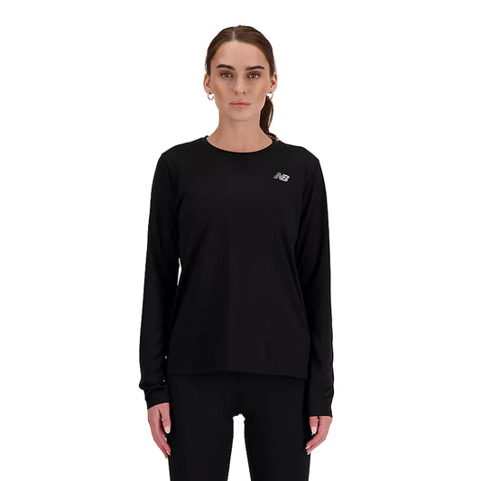 New Balance Sport Essential Long Sleeve Womens - Durban Runner XS / Black