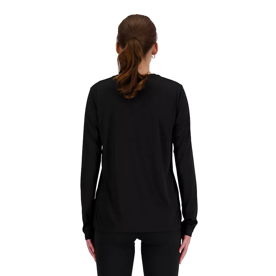 New Balance Sport Essential Long Sleeve Womens - Durban Runner XS / Black