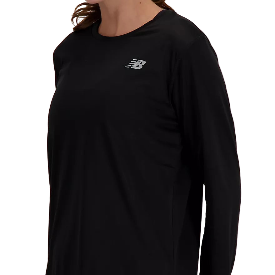 New Balance Sport Essential Long Sleeve Womens - Durban Runner XS / Black